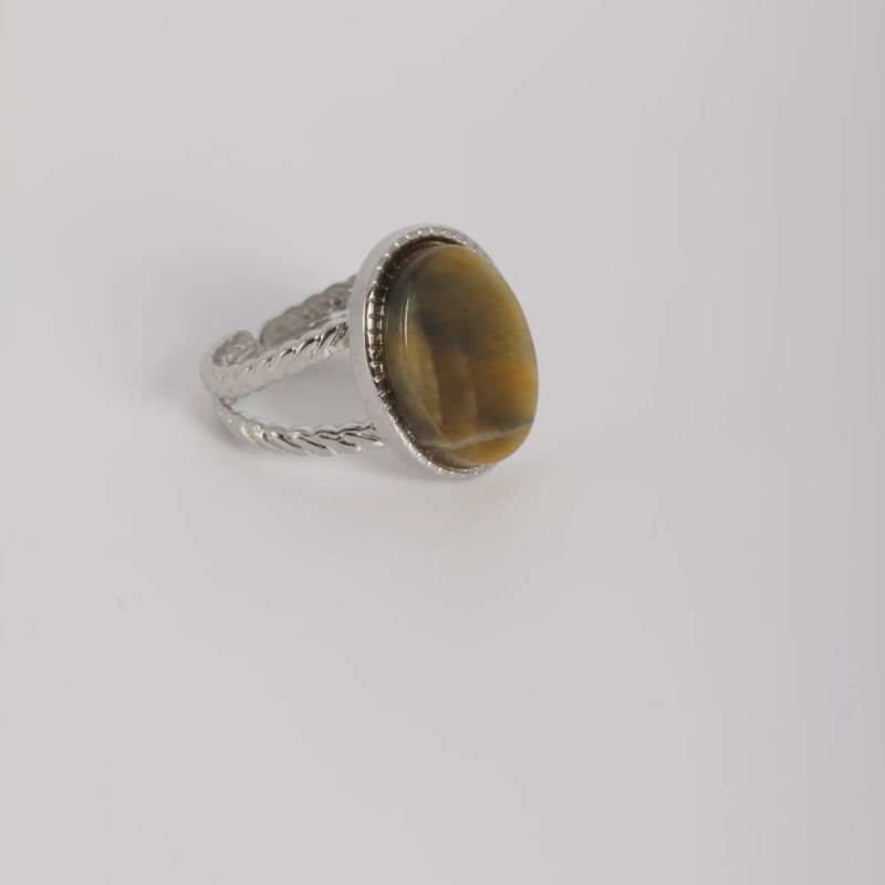 Bague «éclat tressé »